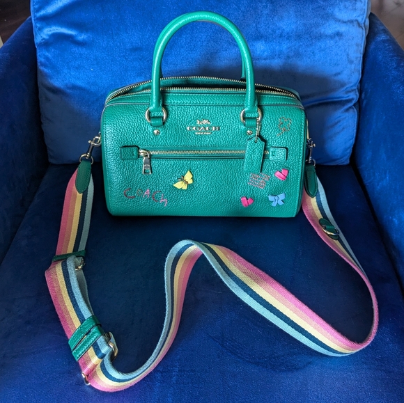 COACH Rowan Satchel with Diary Embroidery C8280 - Picture 1 of 12